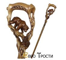 Деревянная трость для ходьбы - КОРИЧНЕВЫЙ БУК-5 купить в интернет магазине evrotrosti.ru